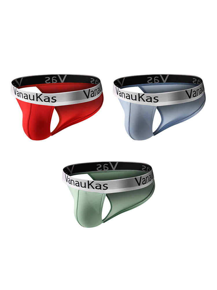 3 Pack Men's Low-Rise Anti-Chafing Sexy Stretch Fit Briefs | dmunderwear detail image 17