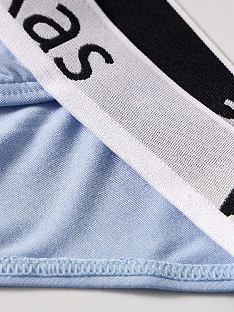 3 Pack Men's Low-Rise Anti-Chafing Sexy Stretch Fit Briefs | dmunderwear detail image 4