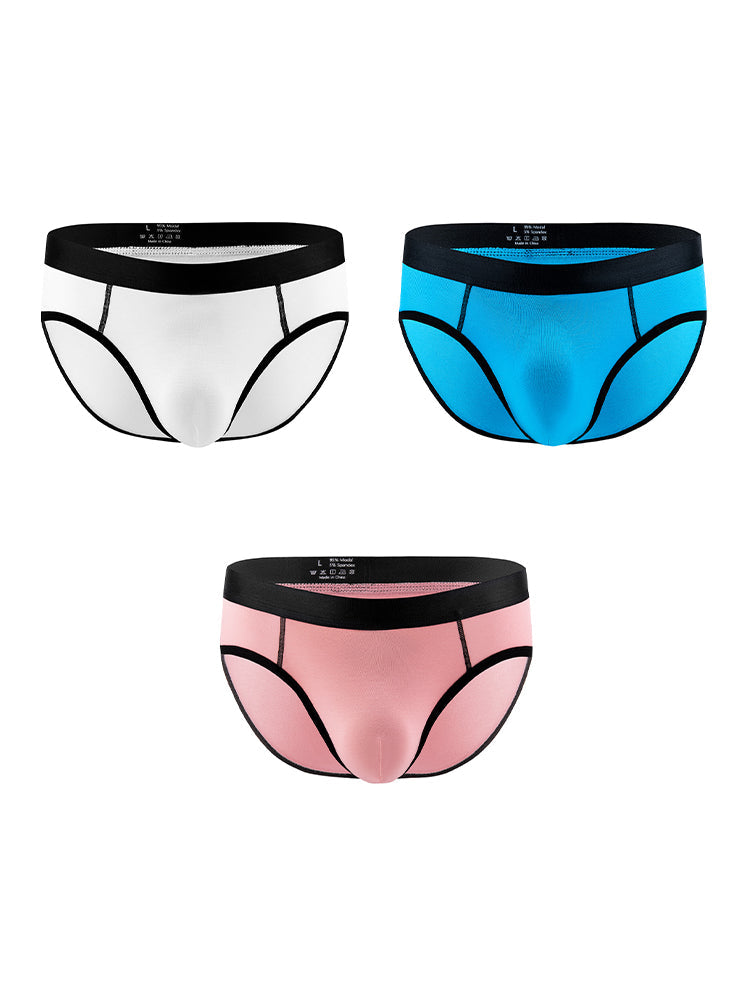 3-pack Men's Low-rise Compartment Lift Independent Pouch Briefs | dmunderwear detail image 17