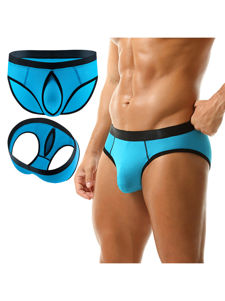 3-pack Men's Low-rise Compartment Lift Independent Pouch Briefs | dmunderwear detail image 3