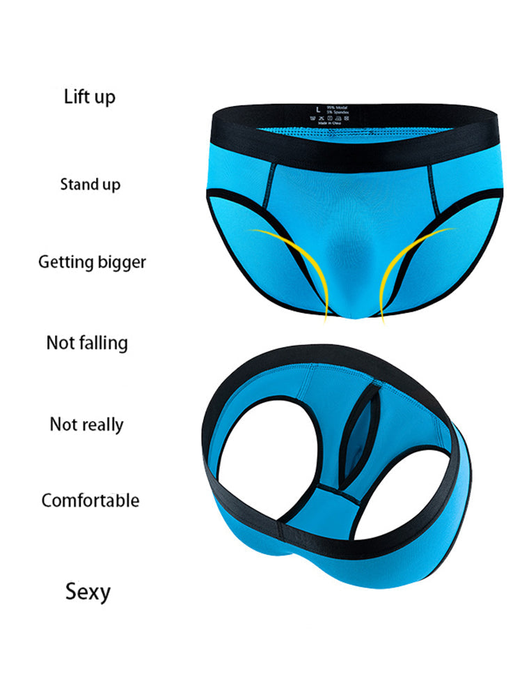 3-pack Men's Low-rise Compartment Lift Independent Pouch Briefs | dmunderwear detail image 5