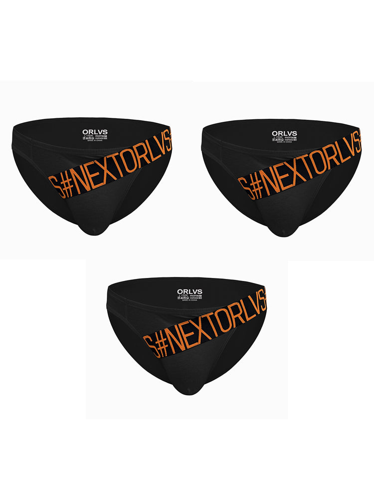 3 Pack Men's Low Rise Cotton Sexy Fashion U Convex Comfort Briefs | dmunderwear detail image 14