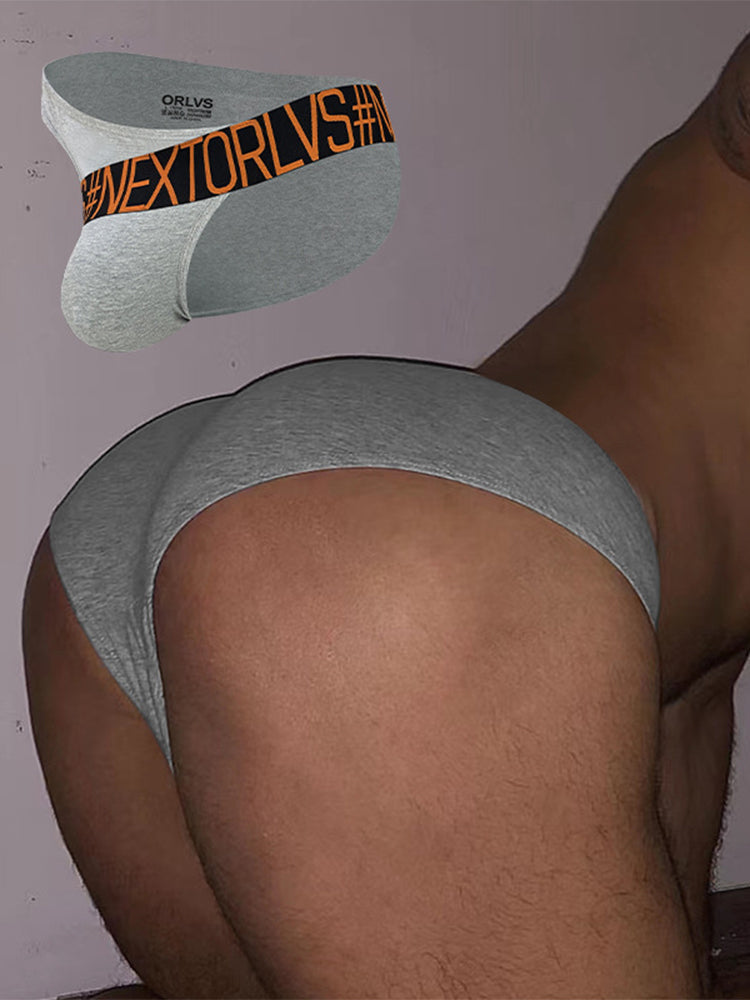 3 Pack Men's Low Rise Cotton Sexy Fashion U Convex Comfort Briefs | dmunderwear detail image 5