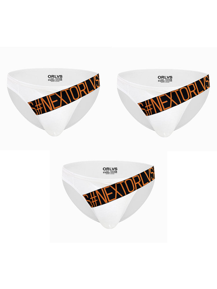 3 Pack Men's Low Rise Cotton Sexy Fashion U Convex Comfort Briefs | dmunderwear detail image 8