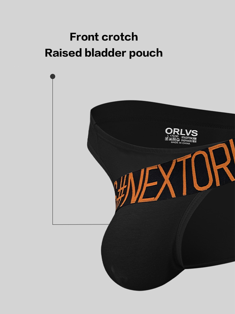 3 Pack Men's Low Rise Cotton Sexy Fashion U Convex Comfort Briefs | dmunderwear detail image 9