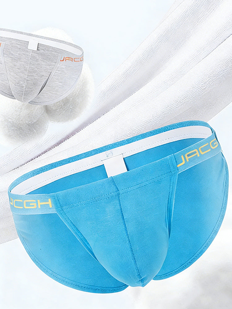 3 Pack Men's Low-Rise High Cut Sexy Supportive U-Pouch Bikini | dmunderwear detail image 14