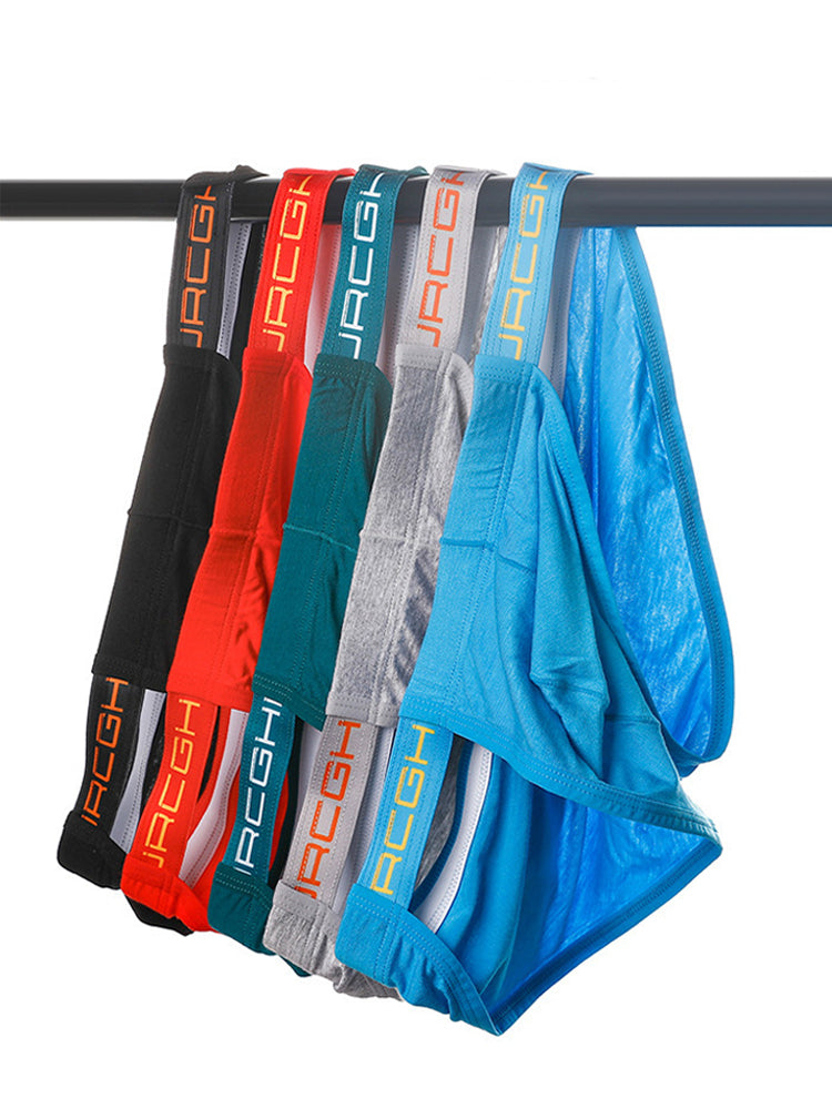 3 Pack Men's Low-Rise High Cut Sexy Supportive U-Pouch Bikini | dmunderwear detail image 9