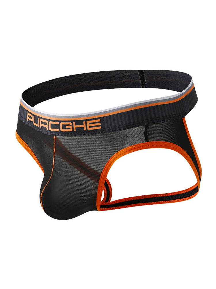 3 Pack Men's Low-Rise Ice Silk Jockstrap | dmunderwear detail image 12