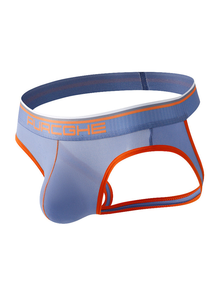 3 Pack Men's Low-Rise Ice Silk Jockstrap | dmunderwear detail image 16