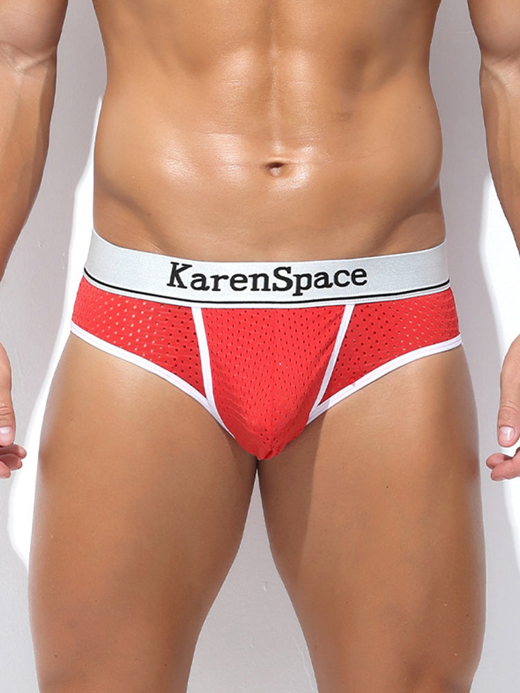 3 Pack Men's Low-Rise Mesh Supportive Fit Stretch Fit Basic Briefs | dmunderwear