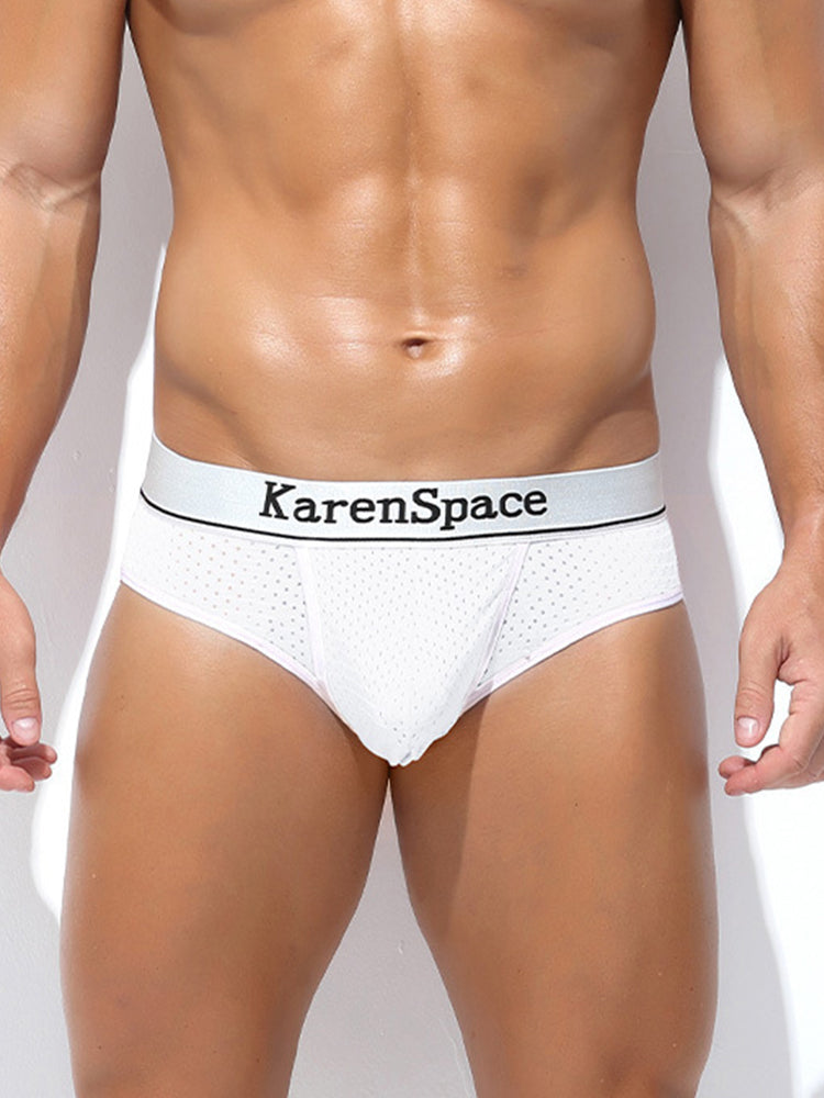 3 Pack Men's Low-Rise Mesh Supportive Fit Stretch Fit Basic Briefs | dmunderwear detail image 16
