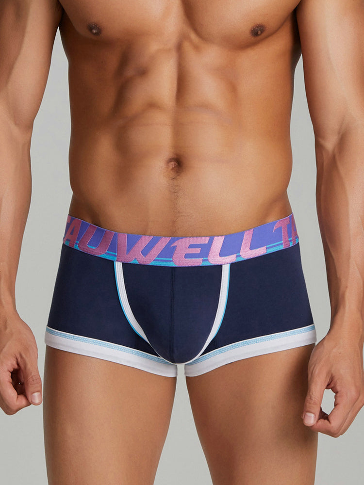 3 Pack Men's Low-Rise Premium Cotton Seamless Comfort Stretch Fit Trunks | dmunderwear detail image 14