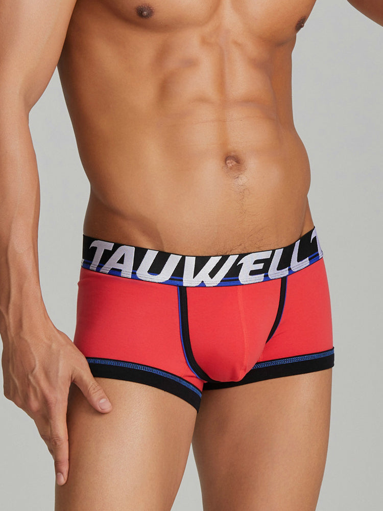 3 Pack Men's Low-Rise Premium Cotton Seamless Comfort Stretch Fit Trunks | dmunderwear detail image 20