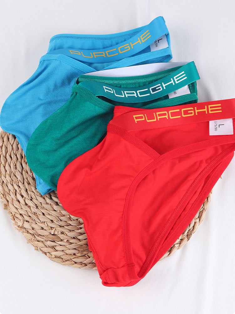 3 Pack Men's Low-Rise Sexy Hollow-Out Bikinis | dmunderwear detail image 8