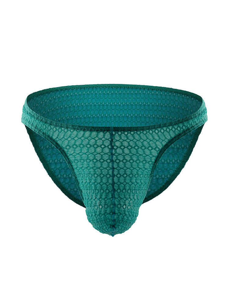 3-pack Men's Low-rise Sexy Mesh Lace Briefs | dmunderwear