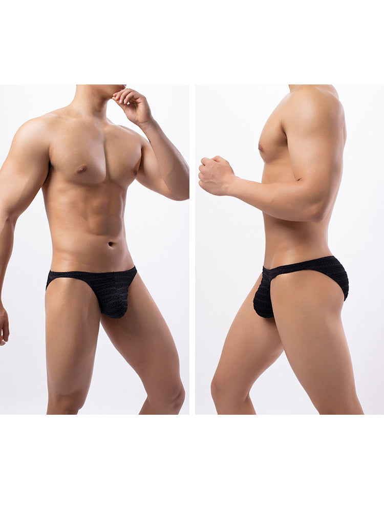3-pack Men's Low-rise Sexy Mesh Lace Briefs | dmunderwear detail image 11