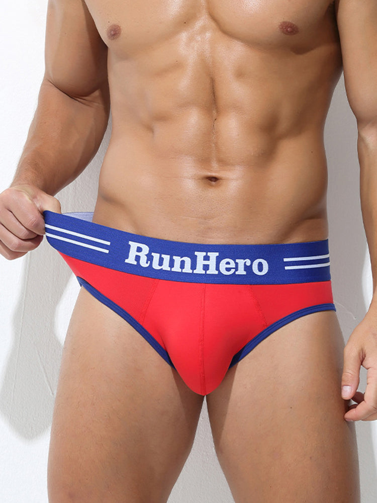 3 Pack Men's Low-Rise Sports Breathable Fitness Hip-Lifting Cotton Briefs | dmunderwear detail image 16