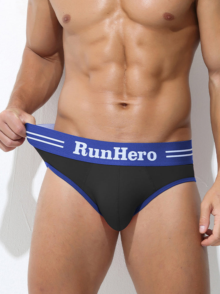 3 Pack Men's Low-Rise Sports Breathable Fitness Hip-Lifting Cotton Briefs | dmunderwear detail image 18