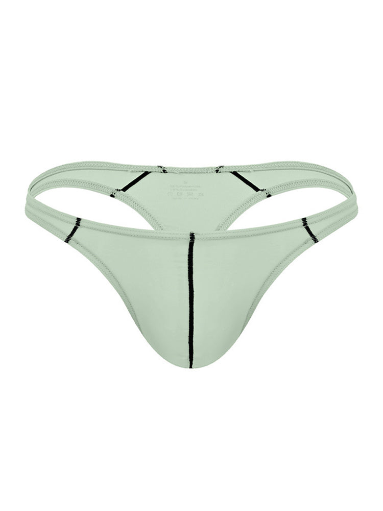 3 Pack Men's Low-Rise U-Pouch & Thin Edging Sporty Cut Thongs | dmunderwear