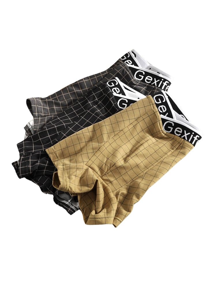 3 Pack Men's Low-Rise V-Shape Waistband Trendy Loose Fit High-Stretch Trunks | dmunderwear detail image 10