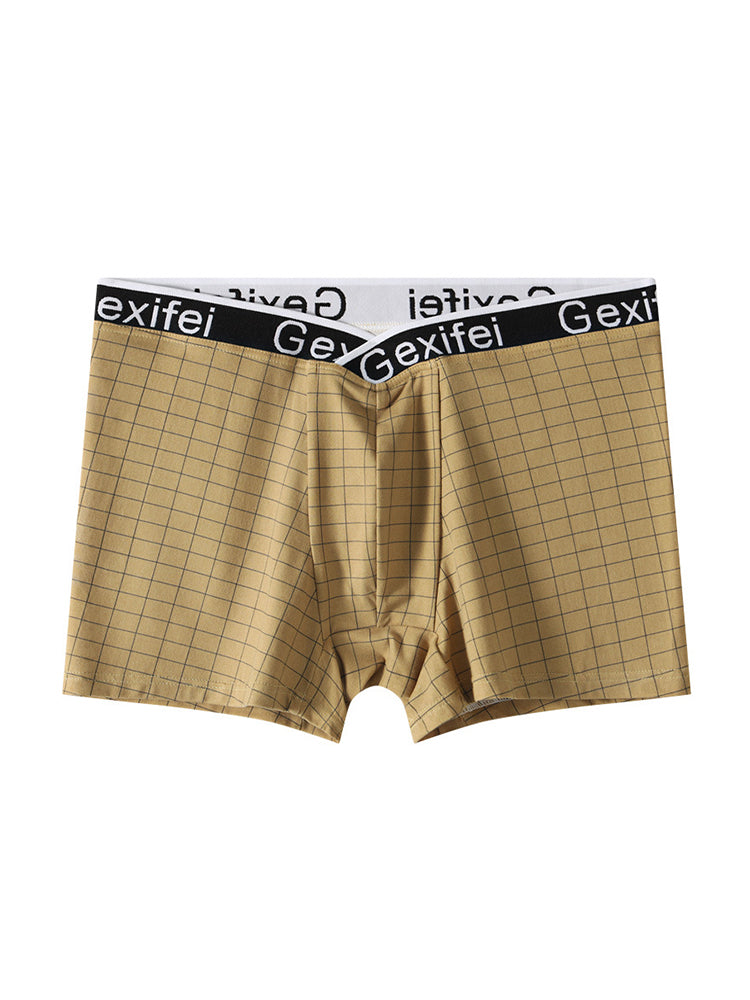 3 Pack Men's Low-Rise V-Shape Waistband Trendy Loose Fit High-Stretch Trunks | dmunderwear detail image 15