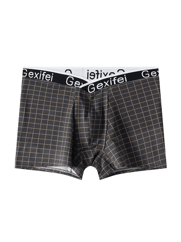 3 Pack Men's Low-Rise V-Shape Waistband Trendy Loose Fit High-Stretch Trunks | dmunderwear detail image 16