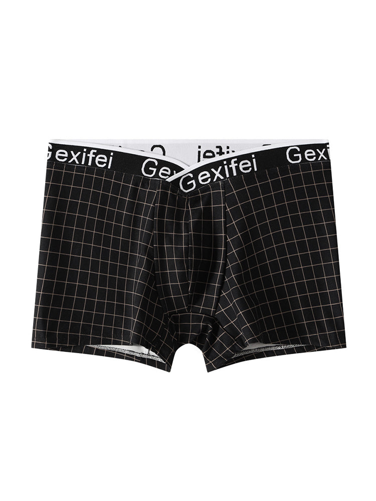 3 Pack Men's Low-Rise V-Shape Waistband Trendy Loose Fit High-Stretch Trunks | dmunderwear detail image 17