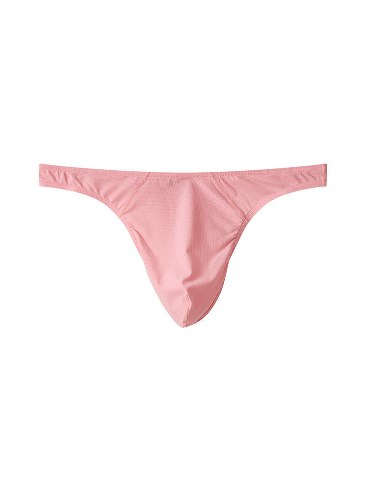 3 Pack Men's Low-Rise Performance Thong - Breathable Mesh & Smooth Fabric | dmunderwear detail image 18