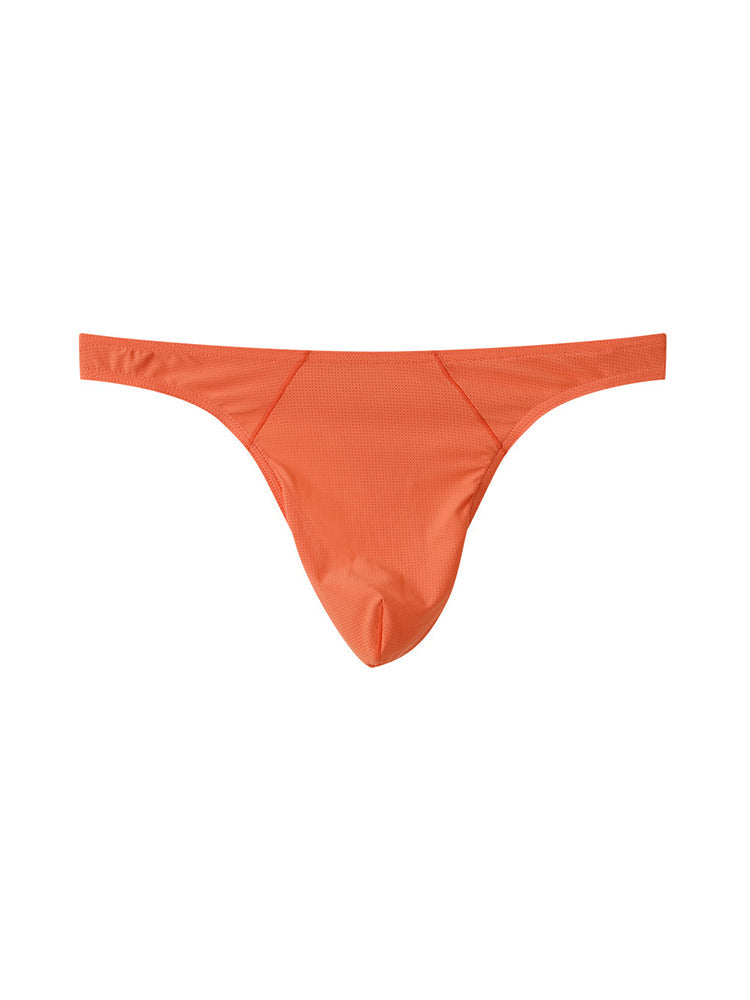 3 Pack Men's Low-Rise Performance Thong - Breathable Mesh & Smooth Fabric | dmunderwear detail image 19