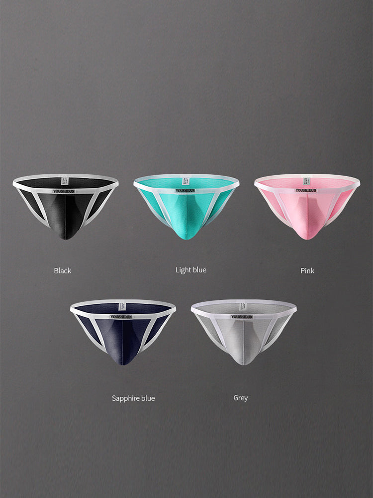 3-pack Men's Low Waist Sexy Narrow Hem Breathable Briefs | dmunderwear