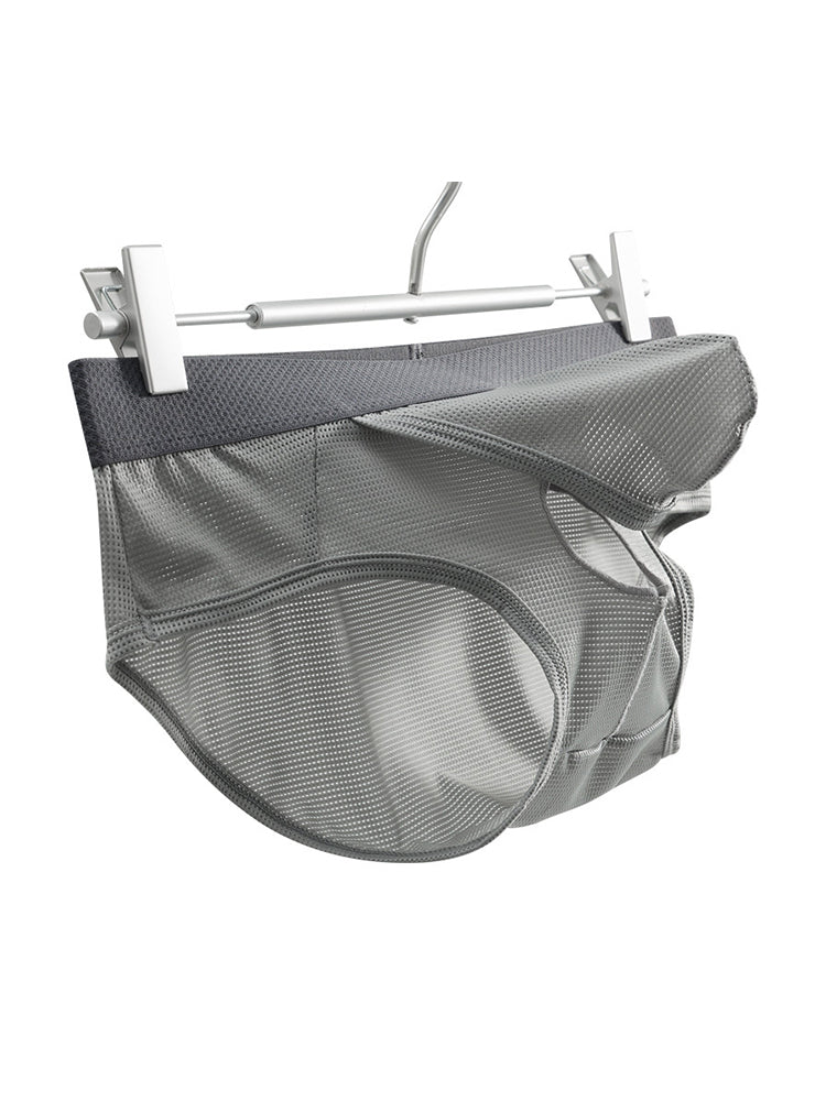3 Pack Men's Low-Rise Mesh Briefs with Breathable Support & Convenience Fly | dmunderwear detail image 11