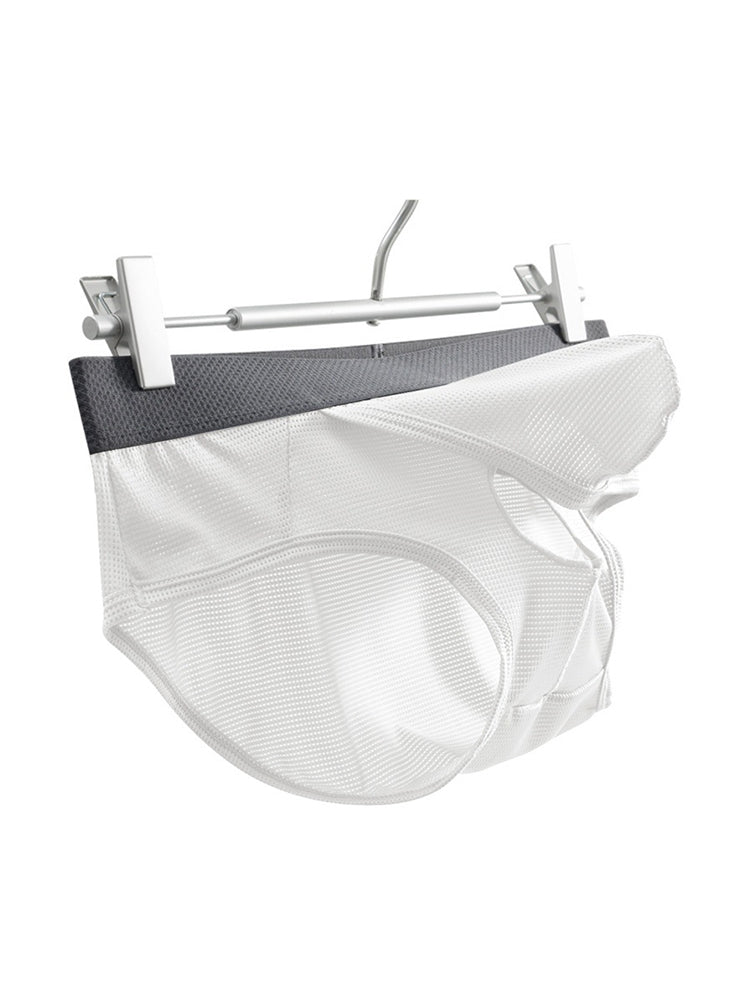 3 Pack Men's Low-Rise Mesh Briefs with Breathable Support & Convenience Fly | dmunderwear detail image 12