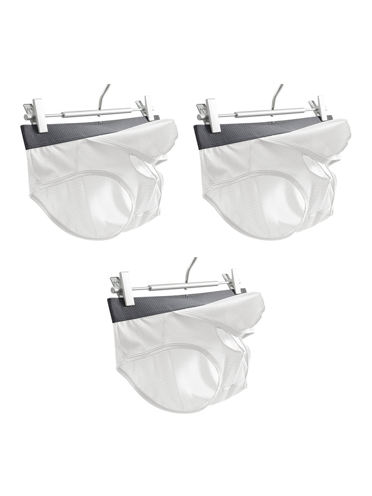 3 Pack Men's Low-Rise Mesh Briefs with Breathable Support & Convenience Fly | dmunderwear detail image 13