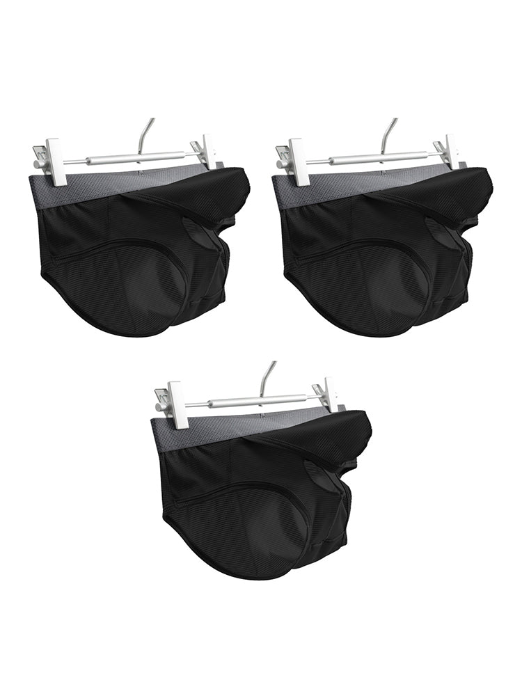 3 Pack Men's Low-Rise Mesh Briefs with Breathable Support & Convenience Fly | dmunderwear detail image 8