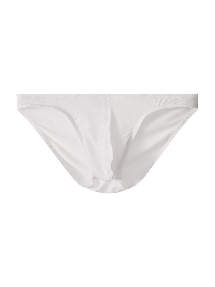 3 Pack Men's Mesh Sexy Low Waist Big Pouch Briefs | dmunderwear detail image 18