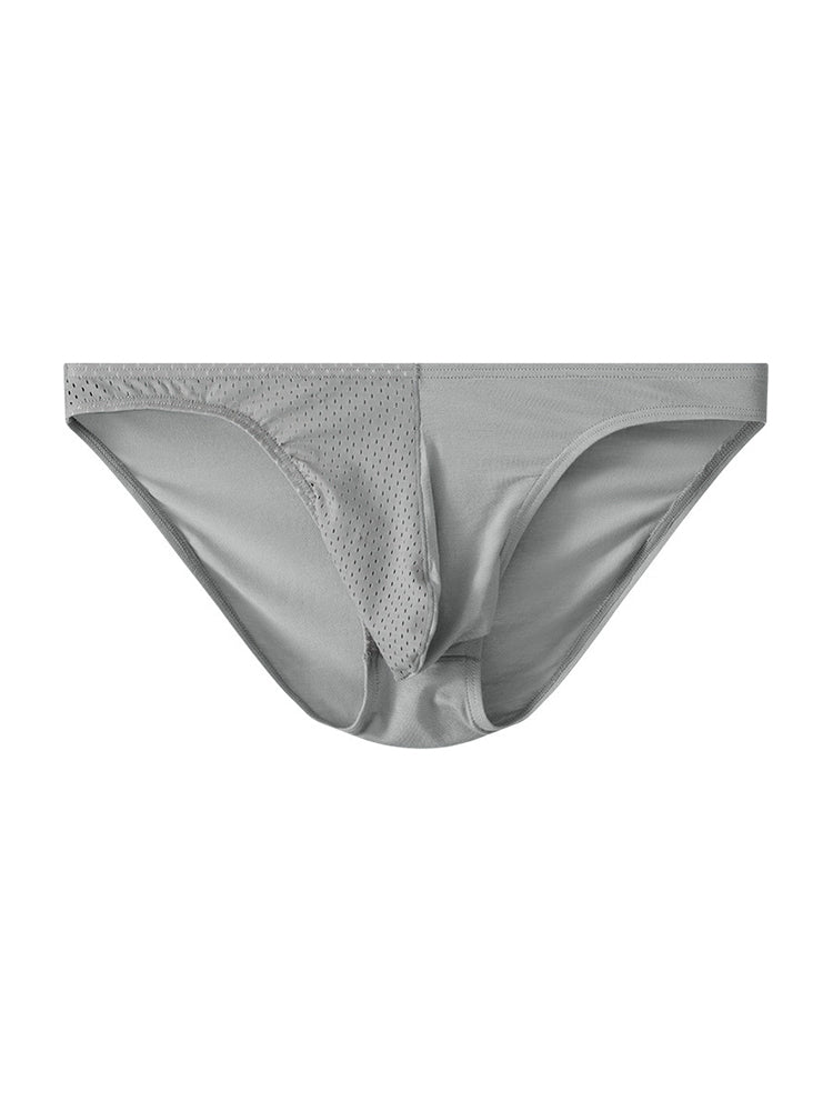 3 Pack Men's Mesh Sexy Low Waist Big Pouch Briefs | dmunderwear detail image 20