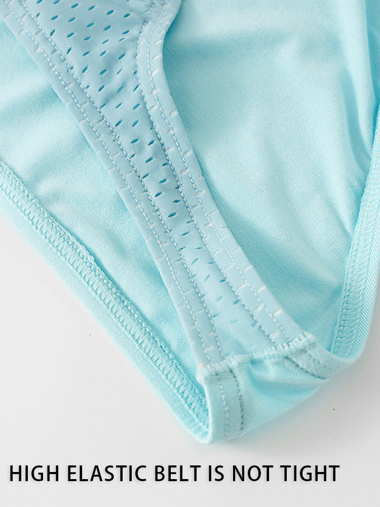 3 Pack Men's Mesh Sexy Low Waist Big Pouch Briefs | dmunderwear detail image 9
