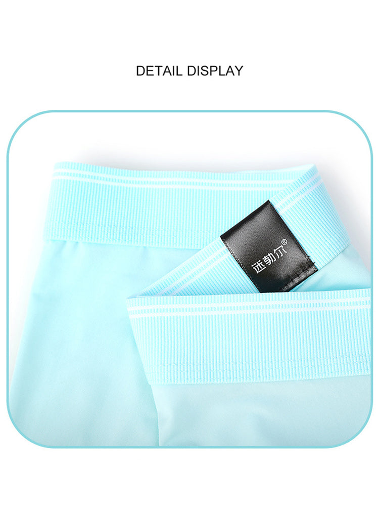 3 Pack Men's Mid-Rise Separation Breathable Elastic Trunks | dmunderwear detail image 7