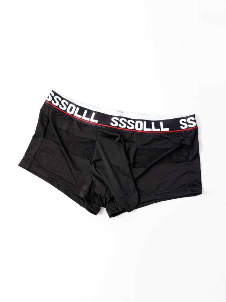 3 Pack Men's Mid-Rise Ice Silk Hollow-Out Trunks | dmunderwear detail image 19