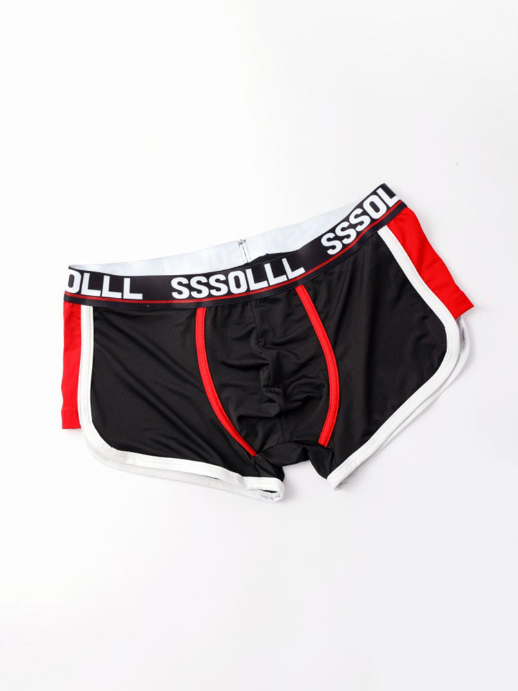 3 Pack Men's Mid-Rise Ice Silk Mesh Trunks | dmunderwear detail image 17