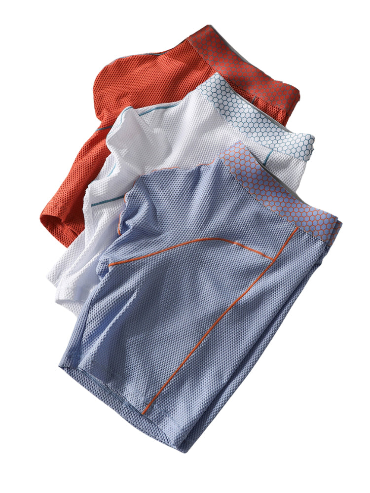 3 Pack Men's Mid-Rise Sporty Cut Full Coverage Anti-Chafing Odor-Control Midway Briefs | dmunderwear detail image 4