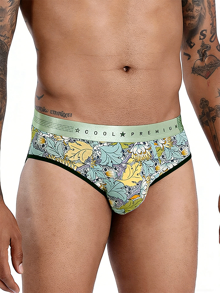 3 Pack Men's Mid-Rise Stay-Put Fit Skin-Friendly Breathable Briefs & Trunks | dmunderwear detail image 10