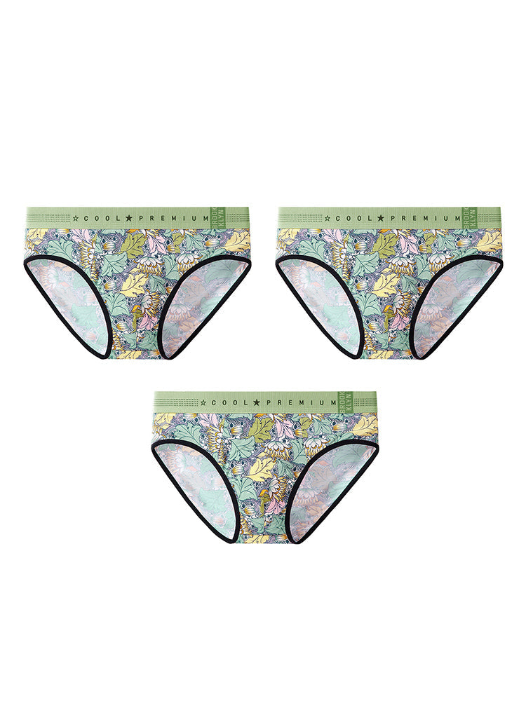 3 Pack Men's Mid-Rise Stay-Put Fit Skin-Friendly Breathable Briefs & Trunks | dmunderwear detail image 12