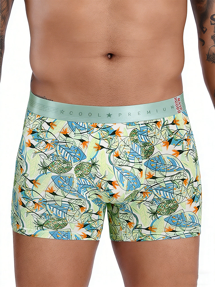 3 Pack Men's Mid-Rise Stay-Put Fit Skin-Friendly Breathable Briefs & Trunks | dmunderwear detail image 13