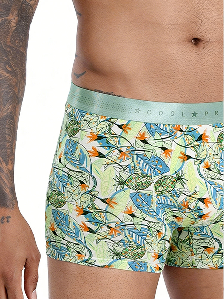 3 Pack Men's Mid-Rise Stay-Put Fit Skin-Friendly Breathable Briefs & Trunks | dmunderwear detail image 14