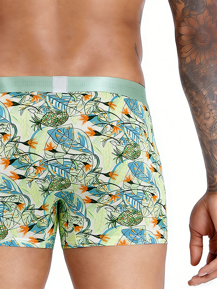 3 Pack Men's Mid-Rise Stay-Put Fit Skin-Friendly Breathable Briefs & Trunks | dmunderwear detail image 15