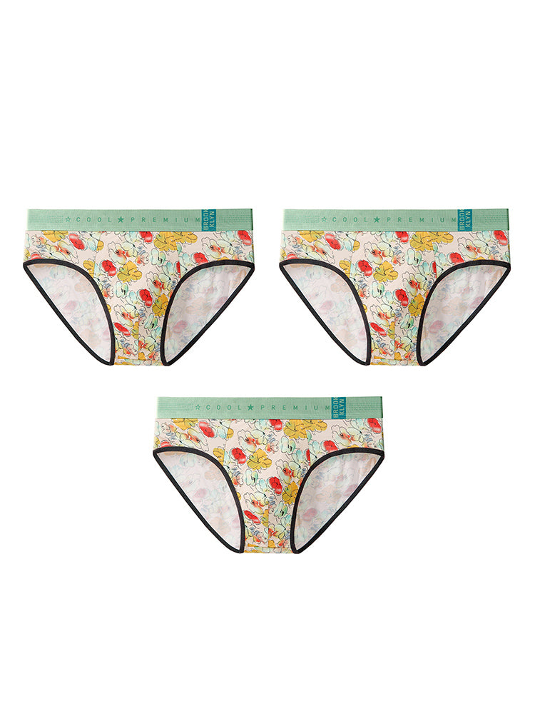 3 Pack Men's Mid-Rise Stay-Put Fit Skin-Friendly Breathable Briefs & Trunks | dmunderwear detail image 17
