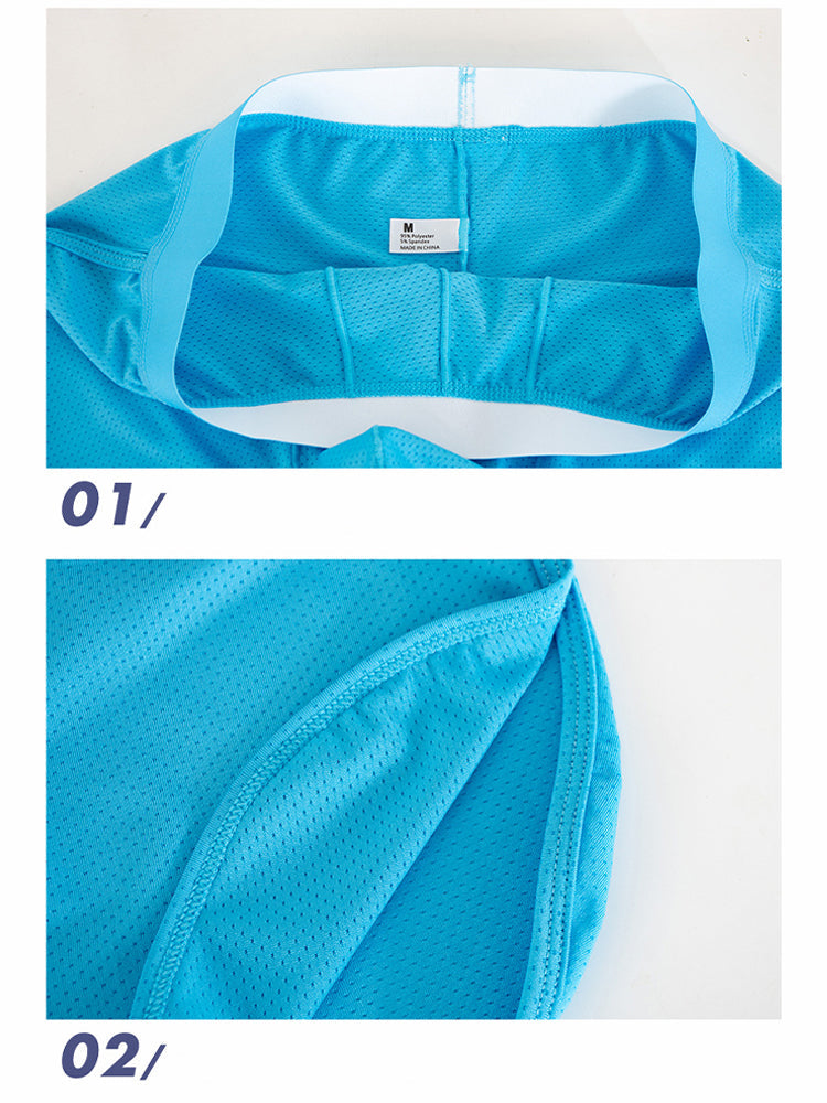 3 Pack Men's Mid Waist Breathable Mesh Home Aloha Boxers | dmunderwear detail image 13