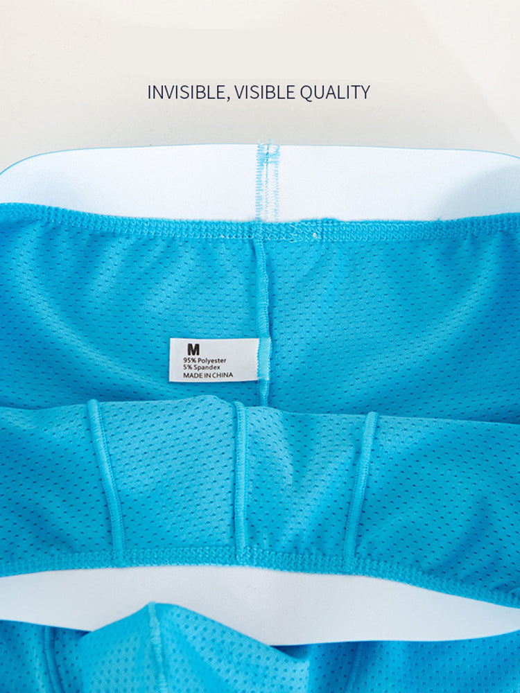 3 Pack Men's Mid Waist Breathable Mesh Home Aloha Boxers | dmunderwear detail image 16