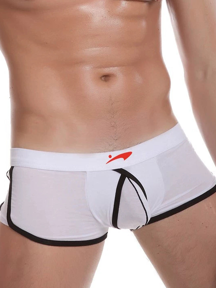 3 Pack Men's Modal U-convex Large Pouch Breathable Trunks | dmunderwear detail image 3